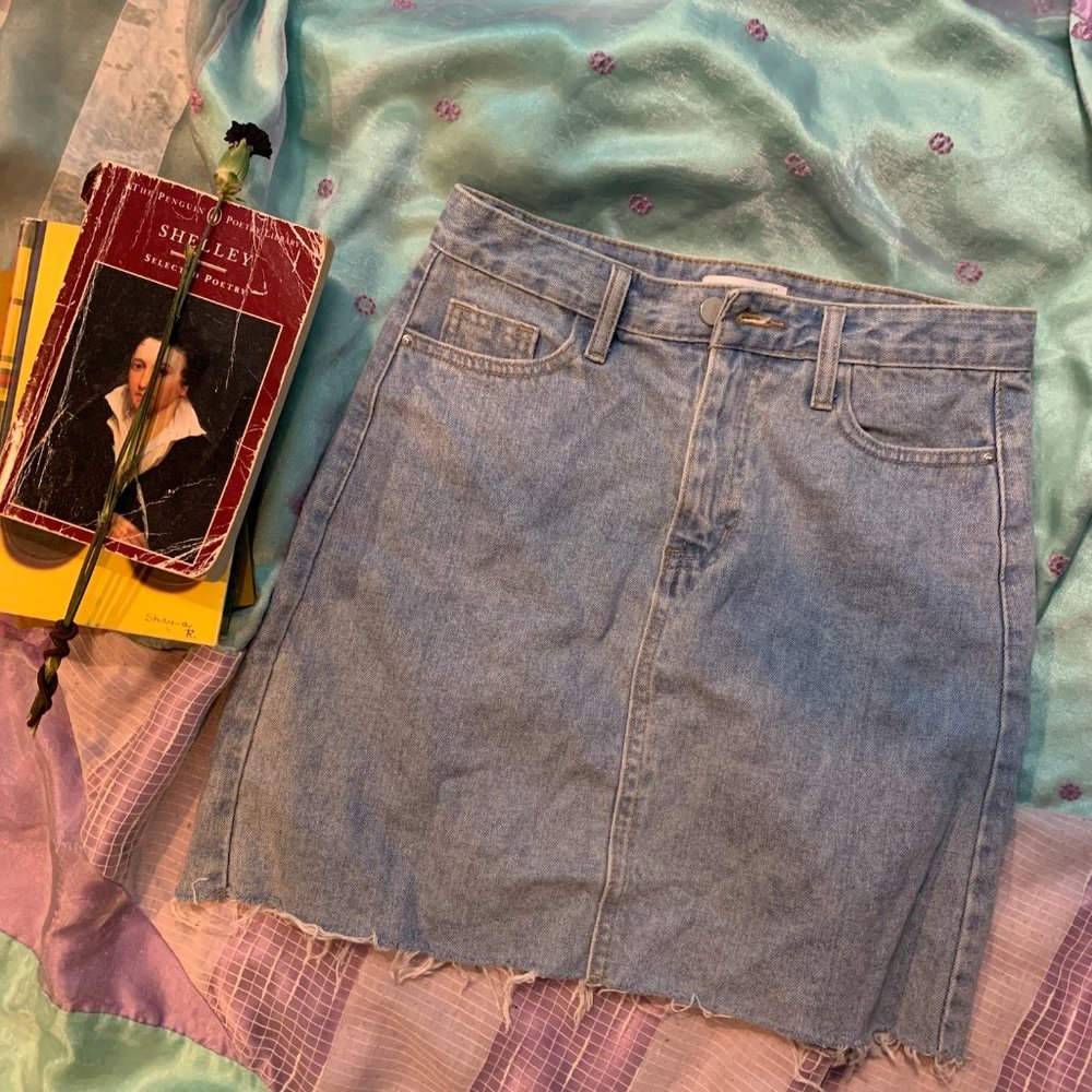 Oak + Fort Denim Mini Skirt